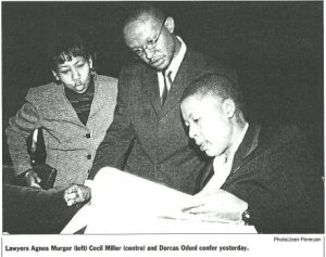 Lawyer Cecil Miller seen at the Goldenberg Inquiry with Agnes Murgor and Dorcas Oduor_1